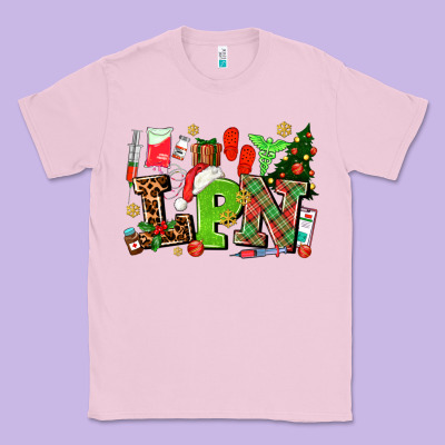 Lpn Christmas Nurse With Classic Tee Designed By Adodesignshop