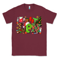 Burgundy lpn christmas nurse with Classic Tee - AdoDesignShop