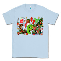 Dusty Blue lpn christmas nurse with Classic Tee - AdoDesignShop