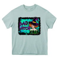 Arona Halloween Bad Witch Vibes Watercolor Heavy Core Tee - RanaPortraitStore