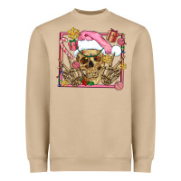 Mushroom pink christmas skeleton Heavyweight Sweatshirt - AdoDesignShop