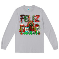 Moon Dust feliz navidad lady of Guadalupe christmas coffee Long Sleeve Tee - Jasminsmagicworld