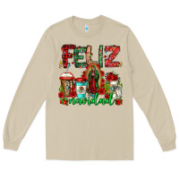 Mushroom feliz navidad lady of Guadalupe christmas coffee Long Sleeve Tee - Jasminsmagicworld