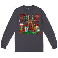 Smoke feliz navidad lady of Guadalupe christmas coffee Long Sleeve Tee - Jasminsmagicworld