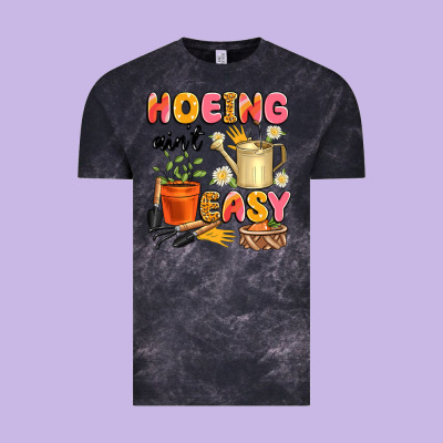 Hoeing Ain't Easy Vintage Tee Designed By Artiststas