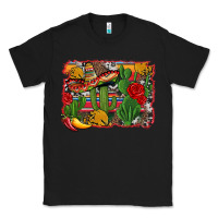 Black mexican cacti background Classic Tee - Artiststas