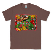 Chestnut mexican cacti background Classic Tee - Artiststas