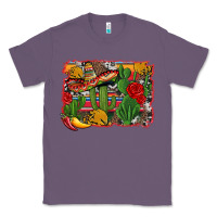 Lavender mexican cacti background Classic Tee - Artiststas
