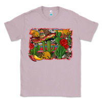 Lilac mexican cacti background Classic Tee - Artiststas