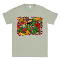 Matcha mexican cacti background Classic Tee - Artiststas
