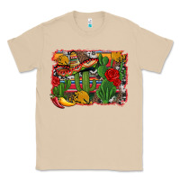 Mushroom mexican cacti background Classic Tee - Artiststas