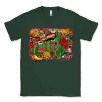 Sports Green mexican cacti background Classic Tee - Artiststas