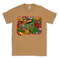 Toasted Coconut mexican cacti background Classic Tee - Artiststas