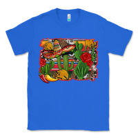 True Royal mexican cacti background Classic Tee - Artiststas