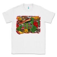 White mexican cacti background Classic Tee - Artiststas