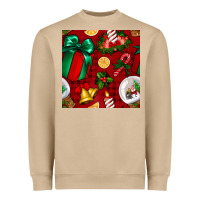 Mushroom christmas snow globe seamless pattern Heavyweight Sweatshirt - BundleAndBundleShop