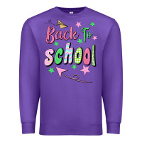 Purple Back To School Premium Sweatshirt - BundleAndBundleShop