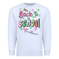White Back To School Premium Sweatshirt - BundleAndBundleShop
