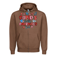 Chestnut cupid's favorite pharmacy tech Zipper Hoodie - MaliasSmallBusiness