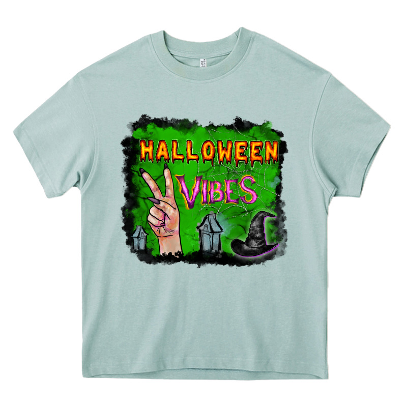 Watercolor Halloween Vibes Heavy Core Tee by RanaPortraitStore | Teevron