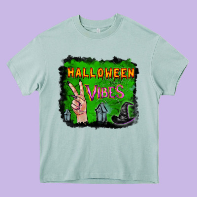 Heavy Core Tee Watercolor Halloween Vibes
