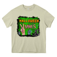 Mossy Watercolor Halloween Vibes Heavy Core Tee - RanaPortraitStore