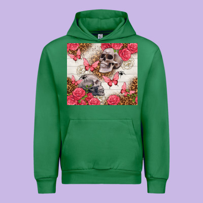 Skulls And Roses Tumbler Urban Hoodie Designed By Tumblerdesignbyshophia