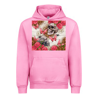 Fuchsia Pink skulls and roses tumbler Urban Hoodie - TumblerDesignByShophia