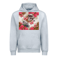 Heather Grey skulls and roses tumbler Urban Hoodie - TumblerDesignByShophia