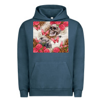 Pigment Midnight Navy skulls and roses tumbler Urban Hoodie - TumblerDesignByShophia