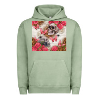 Pigment Oil Green skulls and roses tumbler Urban Hoodie - TumblerDesignByShophia