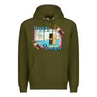 Army Green Happy Camper Premium Hoodie - Bettercallsaul
