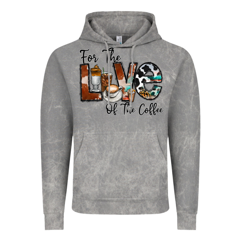 For The Love Of The Coffe Vintage Hoodie by CowhideDigitalArt | Teevron