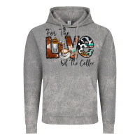 Cloud Rock for the love of the coffe Vintage Hoodie - CowhideDigitalArt