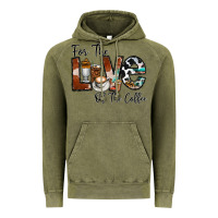 Vintage Olive for the love of the coffe Vintage Hoodie - CowhideDigitalArt