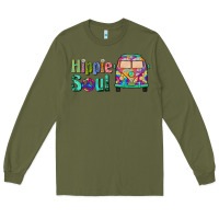 Army Green hippie soul caravan Long Sleeve Tee - BarkalooDesign