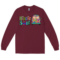 Burgundy hippie soul caravan Long Sleeve Tee - BarkalooDesign