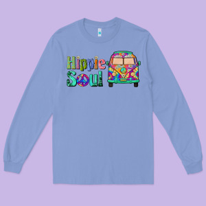Hippie Soul Caravan Long Sleeve Tee Designed By Barkaloodesign