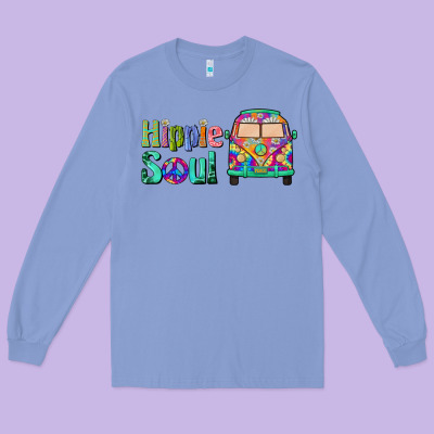Hippie Soul Caravan Long Sleeve Tee Designed By Barkaloodesign