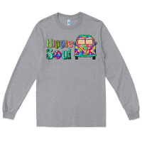 Heather Grey hippie soul caravan Long Sleeve Tee - BarkalooDesign