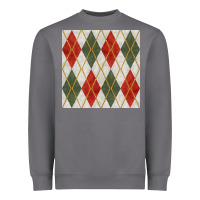 Storm christmas diamond plaid seamless pattern Heavyweight Sweatshirt - BundleAndBundleShop