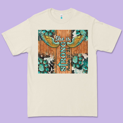 She Is Strong Tumbler Premium Tee Designed By Barkaloodesign