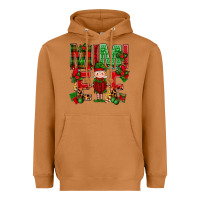Meerkat Mimi Elf with Knitting Christmas Heavyweight Hoodie - BundleAndBundleShop