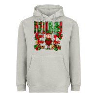 Moon Dust Mimi Elf with Knitting Christmas Heavyweight Hoodie - BundleAndBundleShop