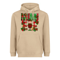 Mushroom Mimi Elf with Knitting Christmas Heavyweight Hoodie - BundleAndBundleShop