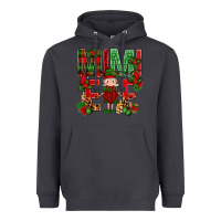 Smoke Mimi Elf with Knitting Christmas Heavyweight Hoodie - BundleAndBundleShop