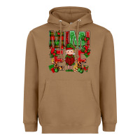 Toasted Coconut Mimi Elf with Knitting Christmas Heavyweight Hoodie - BundleAndBundleShop