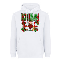 White Mimi Elf with Knitting Christmas Heavyweight Hoodie - BundleAndBundleShop