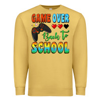 Antique Gold game over back to school Premium Sweatshirt - BundleAndBundleShop