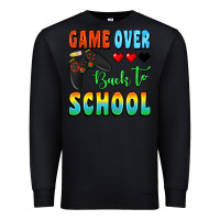Black game over back to school Premium Sweatshirt - BundleAndBundleShop